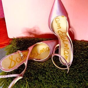 Sam Edelman Pinkish-Lavender Heel Strappy Sandals